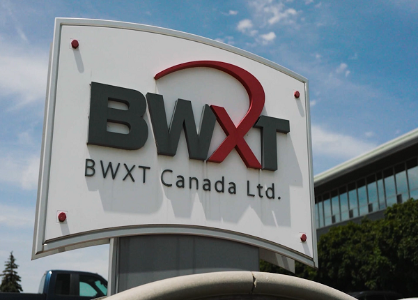 BWXT Signage in Waterloo Region