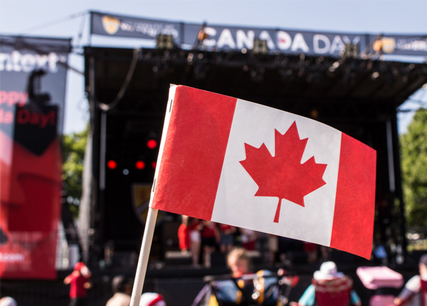 Canada Flag at Event