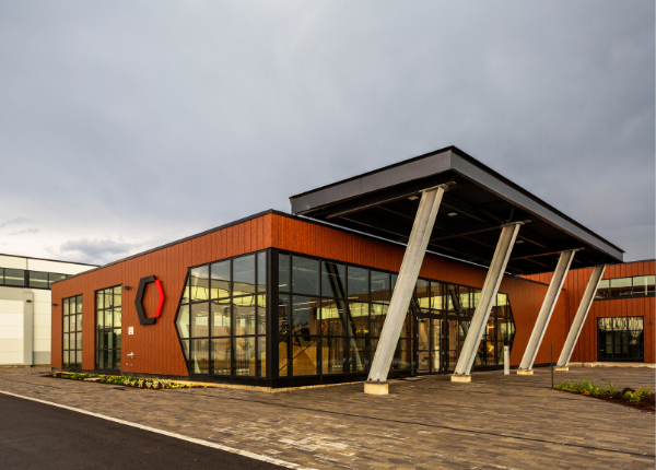 Catalyst Commons building exterior in Kitchener where Carta's office is located