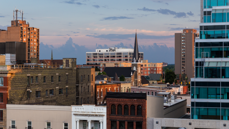 Cambridge Skyline at Dusk