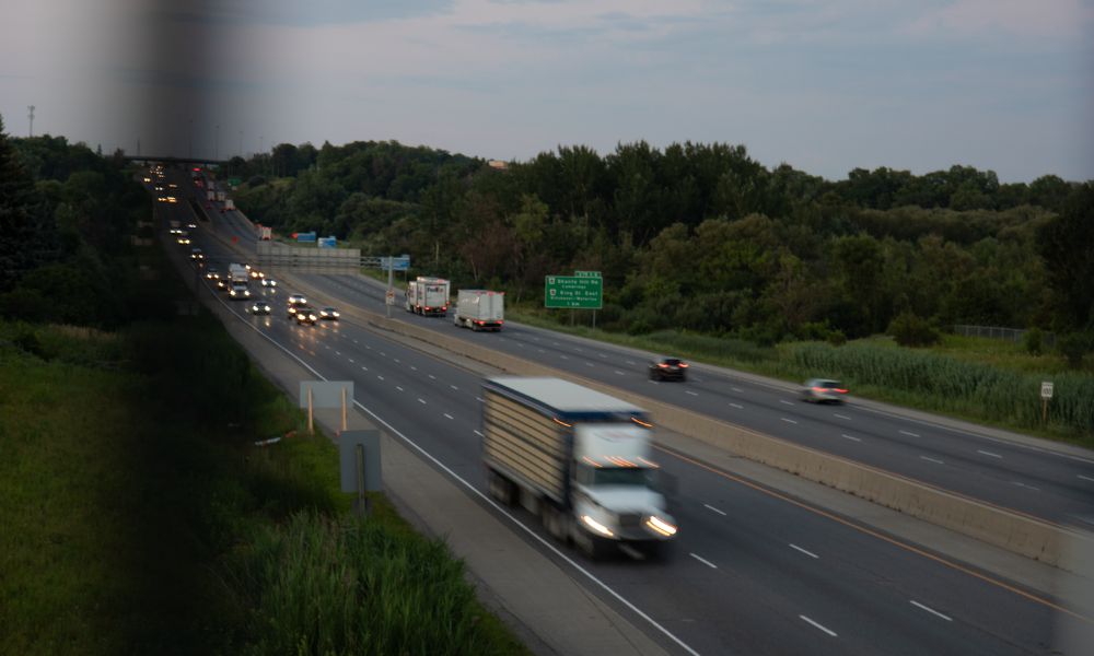 Highway in the Waterloo region