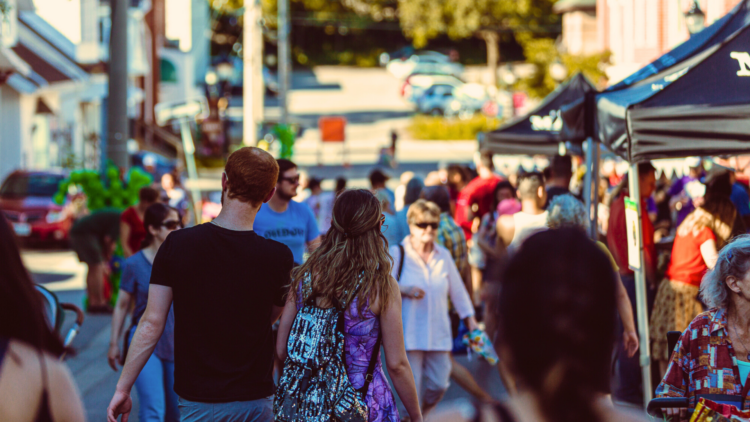 Downtown Scene in Kitchener