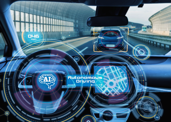 Car showing AI innovation