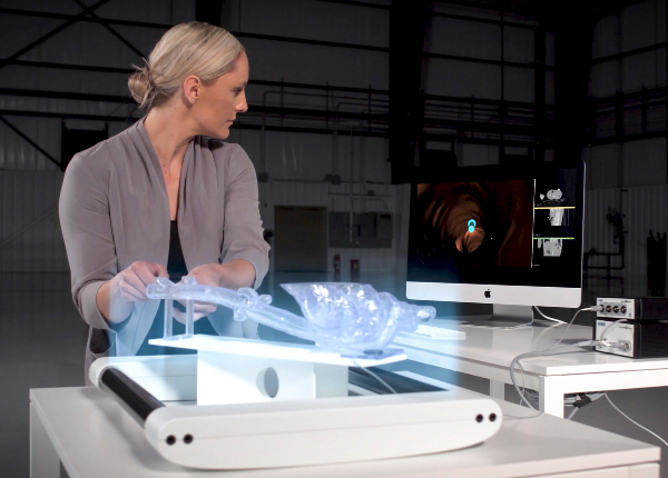 Person testing an electromagnetic device at NDI