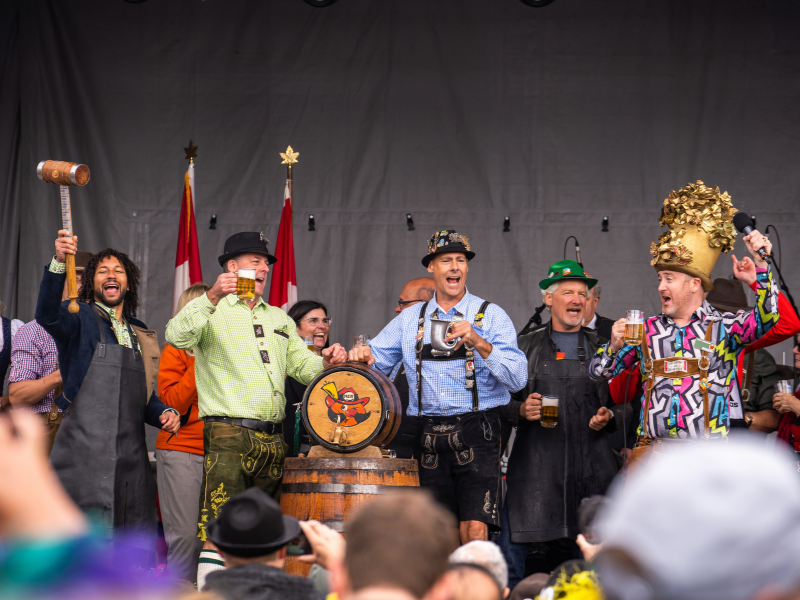 The annual keg-tapping at the Waterloo region's Oktoberfest celebrations