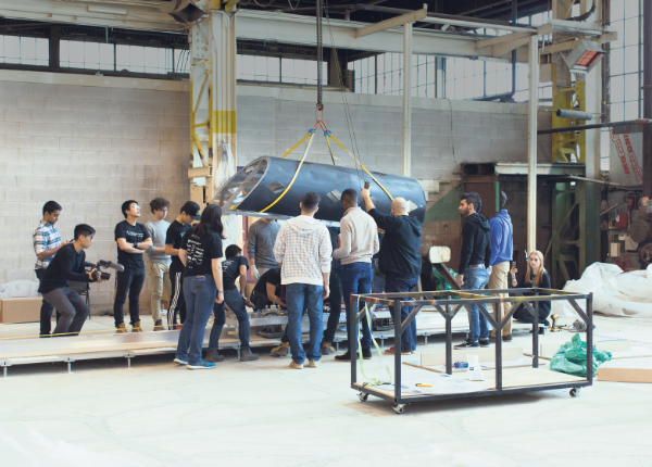 UWaterloo students working together on a project