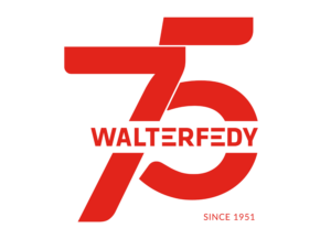 WalterFedy's 75th anniversary logo